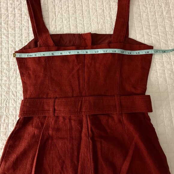 House Of Harlow 1960 Womens Linen Blend Romper With Belt Size 6 - Picture 12 of 14